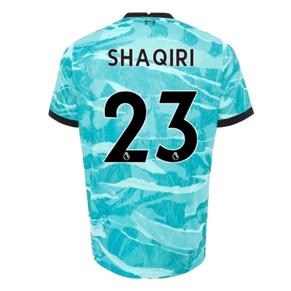 Trikot Liverpool NO.23 Shaqiri Auswarts 2020-21 Blau Fussballtrikots Günstig